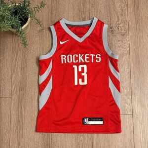 NWOT JAMES HARDEN HOUSTON ROCKETS NIKE JERSEY YOUTH SMALL